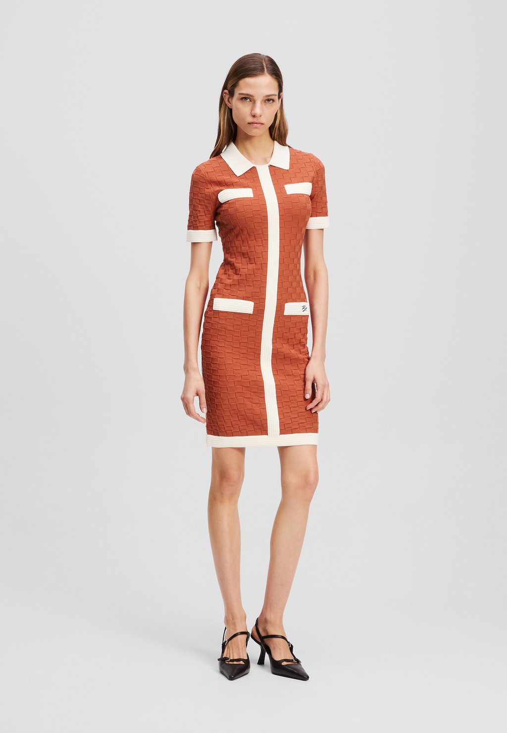 Платье-джемпер Shift dress KARL LAGERFELD, медный
Платье-джемпер Shift dress KARL LAGERFELD, медный
