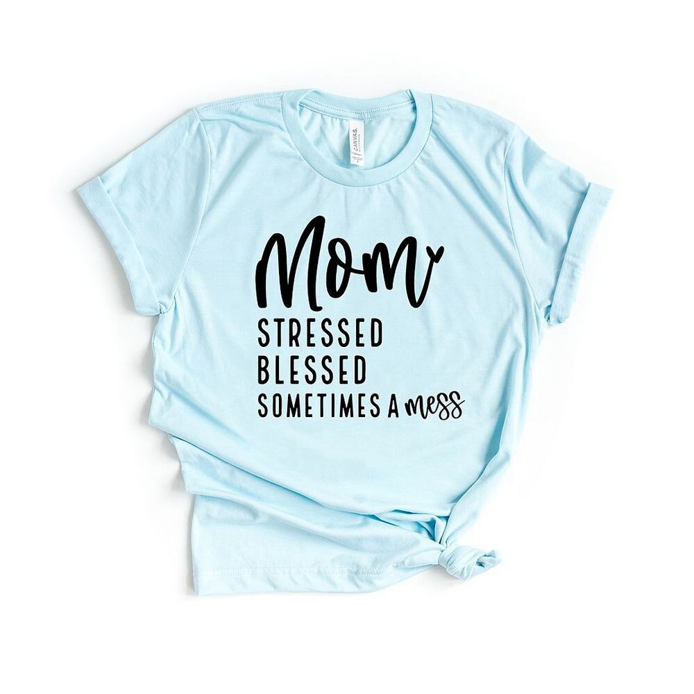 Футболка с короткими рукавами и рисунком Mom Stressed Blessed Simply Sage Market, цвет Ice Blue
Футболка с короткими рукавами и рисунком Mom Stressed Blessed Simply Sage Market, цвет Ice Blue