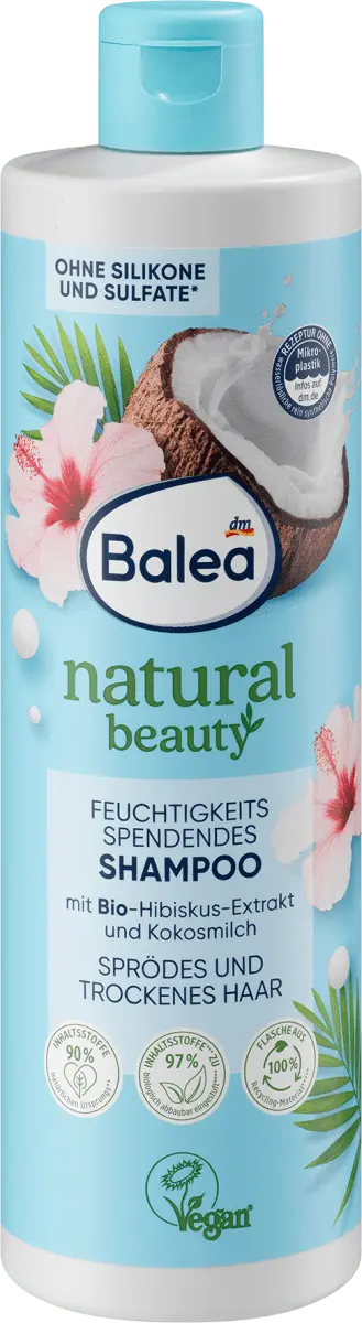 Шампунь Natural Beauty Органический экстракт гибискуса и кокосовое молоко 400мл Balea
Шампунь Natural Beauty Органический экстракт гибискуса и кокосовое молоко 400мл Balea