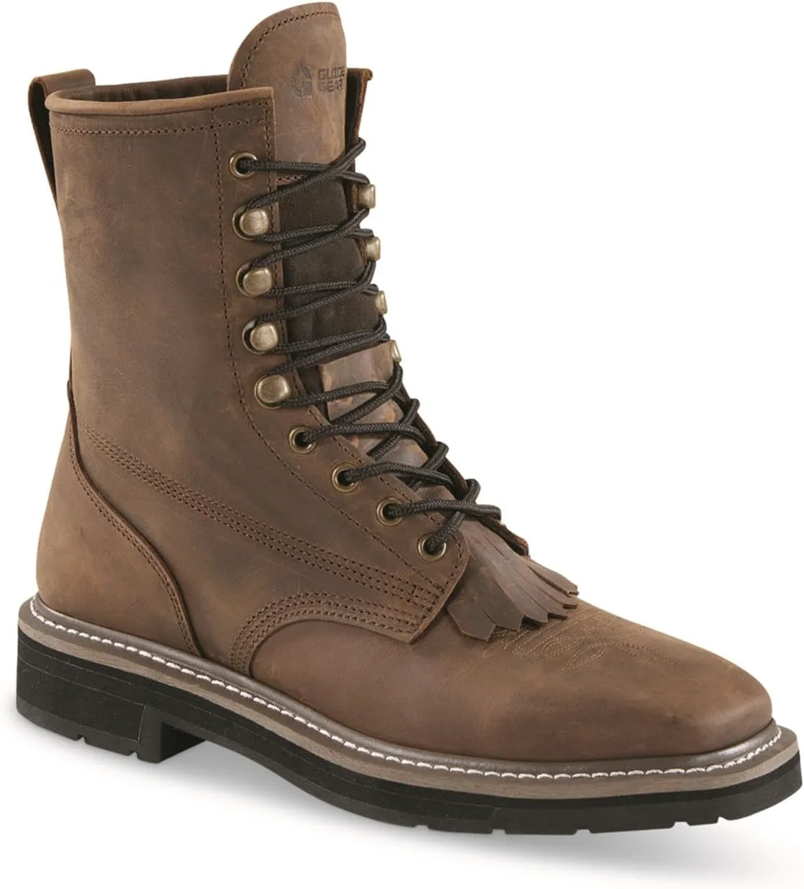 Мужские рабочие ботинки Guide Gear Western 2.0 с шнуровкой; кожаный верх, резиновая подошва, коричневый
Мужские рабочие ботинки Guide Gear Western 2.0 с шнуровкой; кожаный верх, резиновая подошва, коричневый