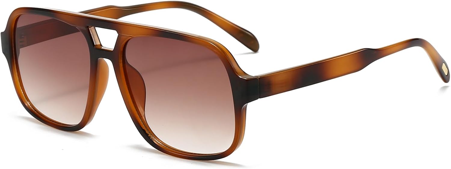 Ретро-солнцезащитные очки-авиаторы для женщин и мужчин. Модные классические квадратные солнцезащитные очки-авиаторы в стиле 70-х. Винтажные очки Breaksun, Black Brown Stripes/Brown Gradient
Ретро-солнцезащитные очки-авиаторы для женщин и мужчин. Модные классические квадратные солнцезащитные очки-авиаторы в стиле 70-х. Винтажные очки Breaksun, Black Brown Stripes/Brown Gradient