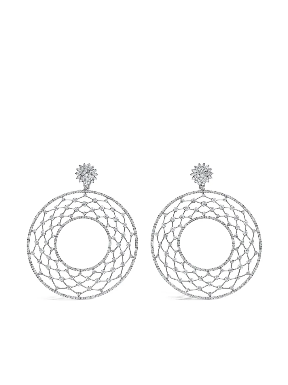 Серьги Merletti из белого золота с бриллиантами LEO PIZZO, серебряный
Серьги Merletti из белого золота с бриллиантами LEO PIZZO, серебряный