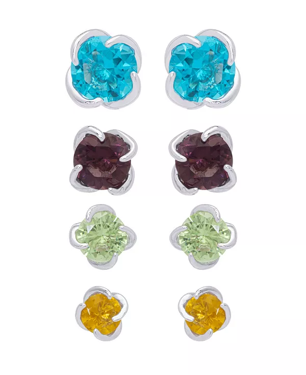 Серьги-Гвоздики разноцветные круглые серебряные, набор из 4 шт. Macy'S, multi
Серьги-Гвоздики разноцветные круглые серебряные, набор из 4 шт. Macy'S, multi