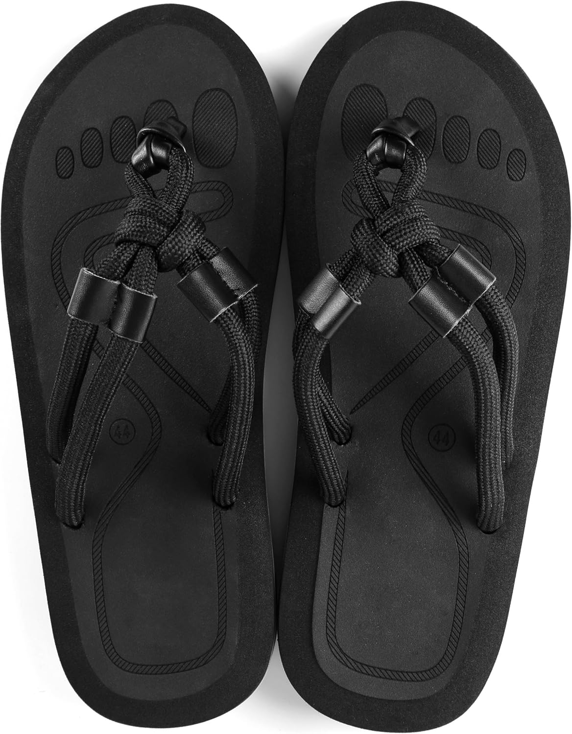 Сандалии Aerusi Soft Weave с узелковым плетением для мужчин и женщин, Мягкие шлепанцы с ремешком между пальцами для мужчин и женщин, Свободная посадка для пляжа, бассейна и повседневного комфорта, черный
Сандалии Aerusi Soft Weave с узелковым плетением для мужчин и женщин, Мягкие шлепанцы с ремешком между пальцами для мужчин и женщин, Свободная посадка для пляжа, бассейна и повседневного комфорта, черный