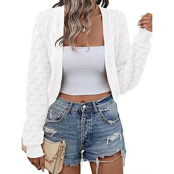 Женский укороченный кардиган болеро с длинными рукавами Yesfashion, Bleached
Женский укороченный кардиган болеро с длинными рукавами Yesfashion, Bleached