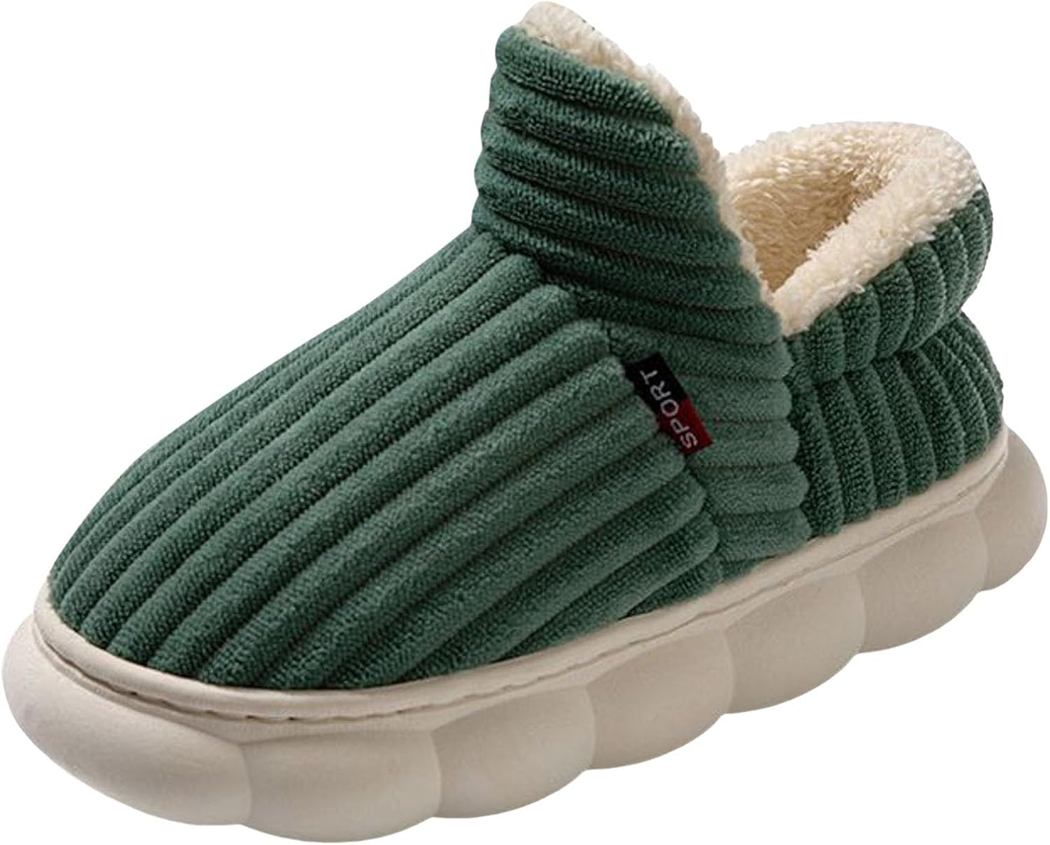 Мужские домашние тапочки с полной пушистой отделкой для дома и улицы, с искусственным мехом, противоскользящие, мягкие зимние тапочки Generic, зеленый
Мужские домашние тапочки с полной пушистой отделкой для дома и улицы, с искусственным мехом, противоскользящие, мягкие зимние тапочки Generic, зеленый