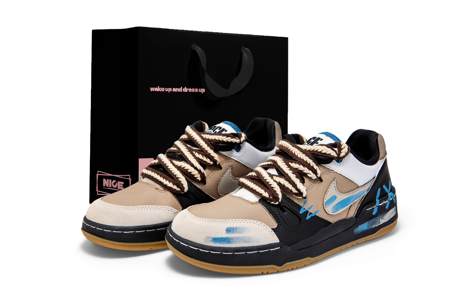 Nike Full Force Abrasion Resistant Breathable Low top Skateboard Shoes мужские черные коричневые синие
Nike Full Force Abrasion Resistant Breathable Low top Skateboard Shoes мужские черные коричневые синие