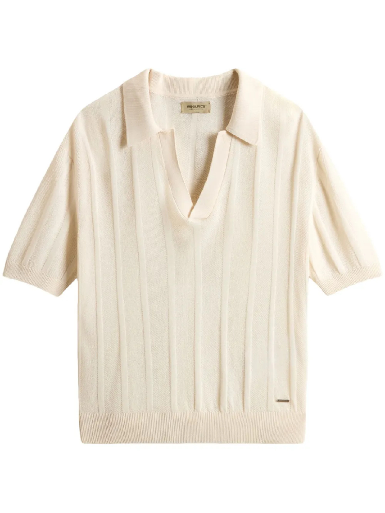 Полосатый топ-поло Woolrich, белый
Полосатый топ-поло Woolrich, белый