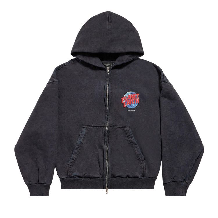 Худи Balenciaga Zip Up Hoodie, Washed Black
Худи Balenciaga Zip Up Hoodie, Washed Black