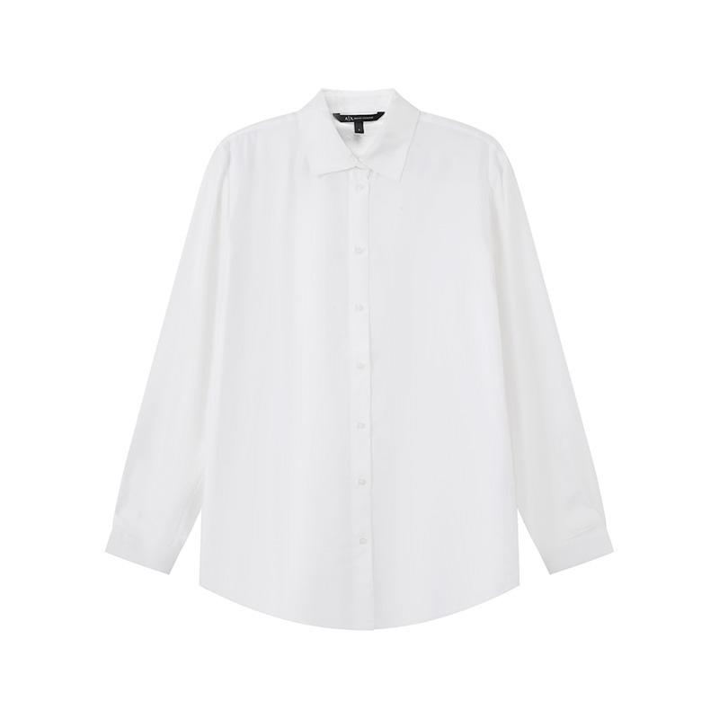 ARMANI EXCHANGE Женская белая рубашка AE SS24
ARMANI EXCHANGE Женская белая рубашка AE SS24