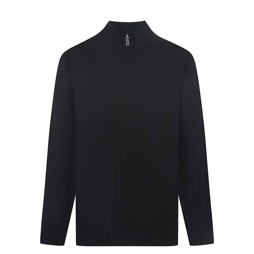 Tom Baine Мужской кашемировый свитер приталенного кроя на молнии на четверть, черный
Tom Baine Мужской кашемировый свитер приталенного кроя на молнии на четверть, черный