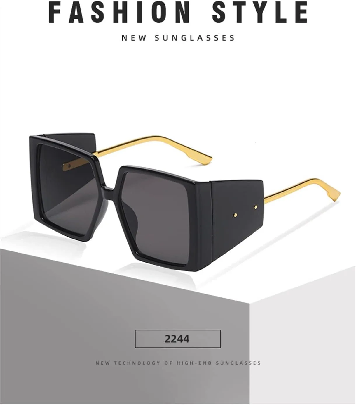 Солнцезащитные очки XINXIN в квадратной оправе с крупными линзами для уличной фотосъемки, отдыха на природе, для мужчин и женщин (цвет: B, размер: средний), B
Солнцезащитные очки XINXIN в квадратной оправе с крупными линзами для уличной фотосъемки, отдыха на природе, для мужчин и женщин (цвет: B, размер: средний), B