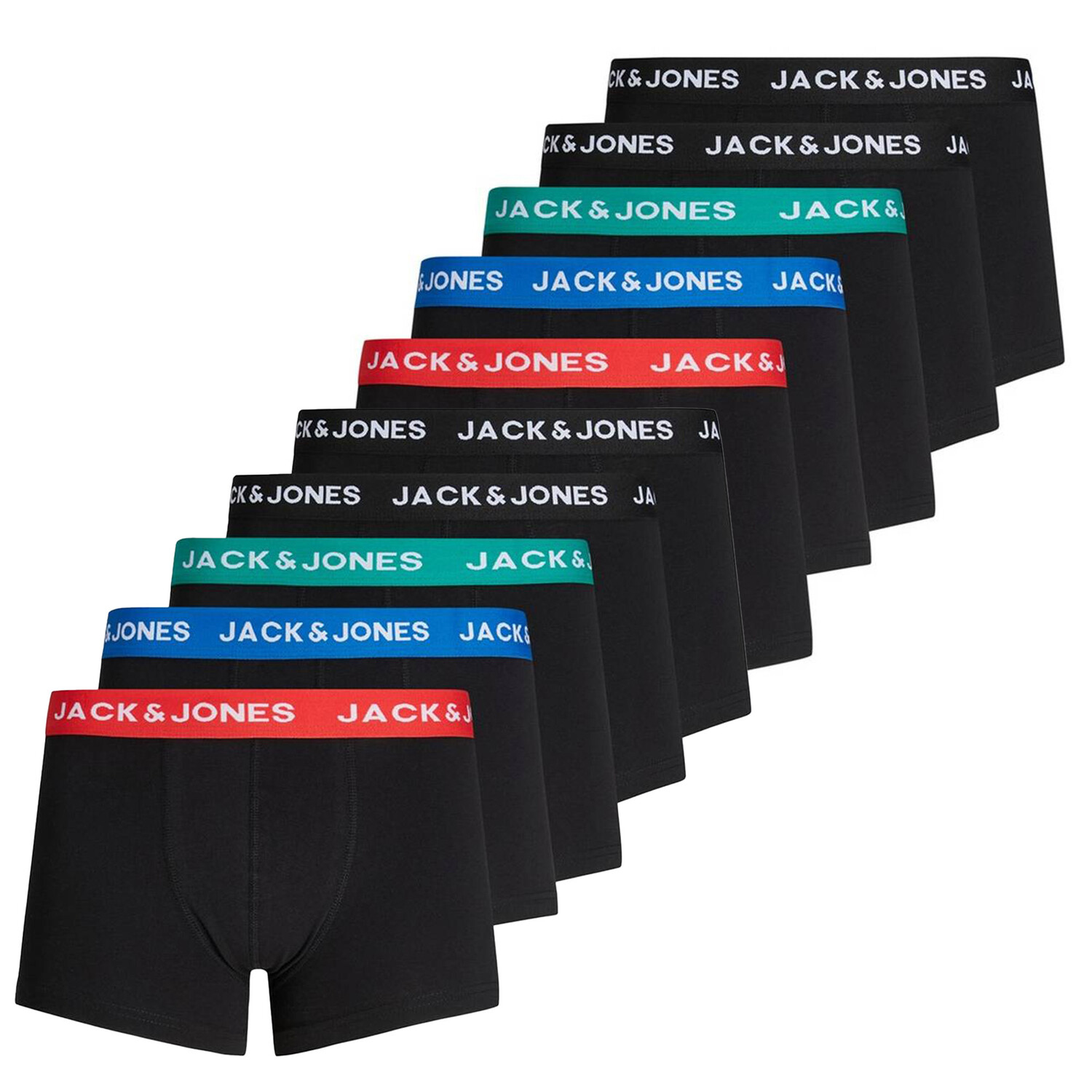 Боксеры Jack & Jones Boxershort 10 шт, цвет Rot/Blau/Petrol/Schwarz 
Боксеры Jack & Jones Boxershort 10 шт, цвет Rot/Blau/Petrol/Schwarz