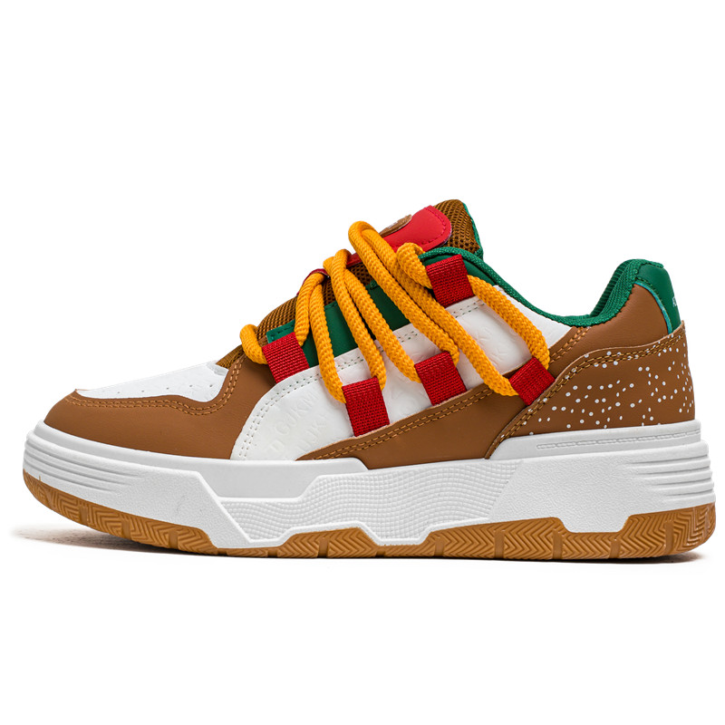 BOLE Низкие мужские кроссовки для скейтбординга, белые, коричневые
BOLE Низкие мужские кроссовки для скейтбординга, белые, коричневые