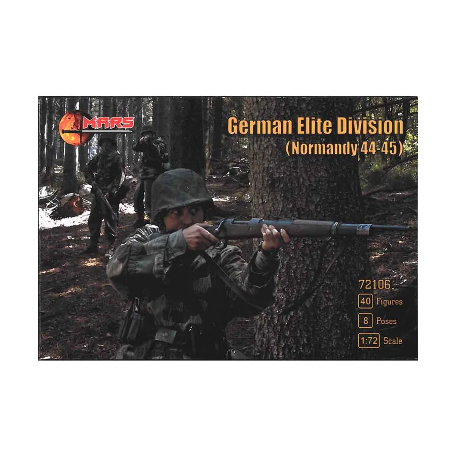 Немецкая элитная дивизия (Нормандия 44–45), World War II Miniatures (1:72) (Mars Figures)
Немецкая элитная дивизия (Нормандия 44–45), World War II Miniatures (1:72) (Mars Figures)