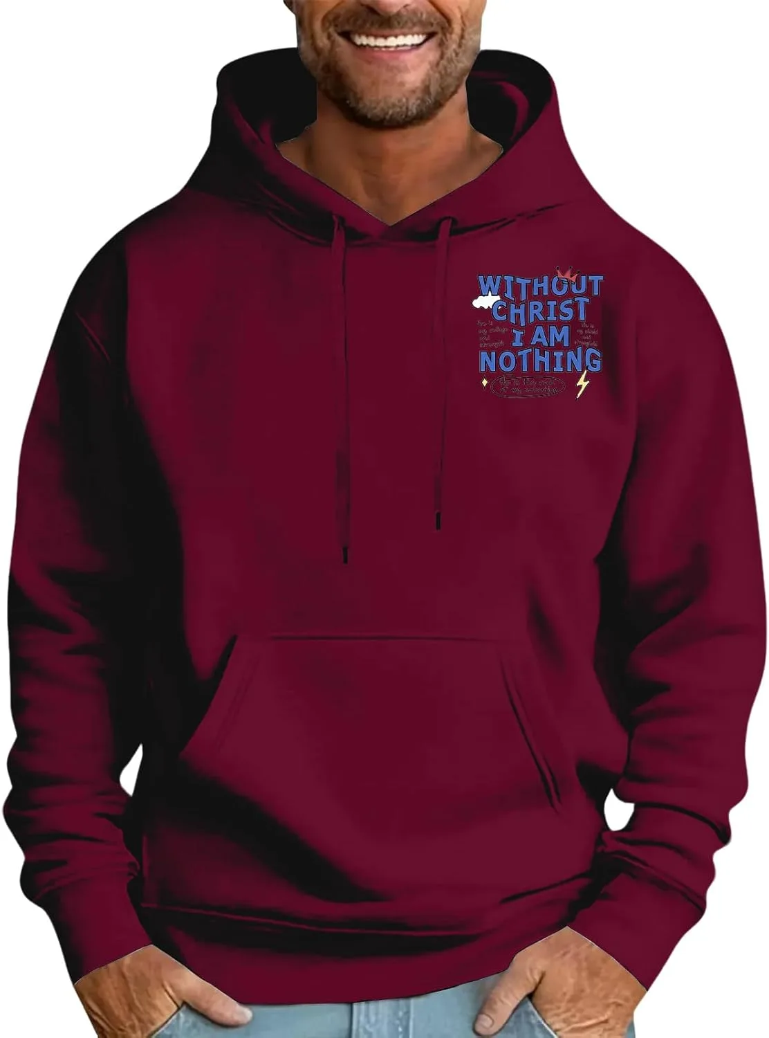 FQZWONG модный худи с принтом для мужчин, теплый с карманом
FQZWONG модный худи с принтом для мужчин, теплый с карманом