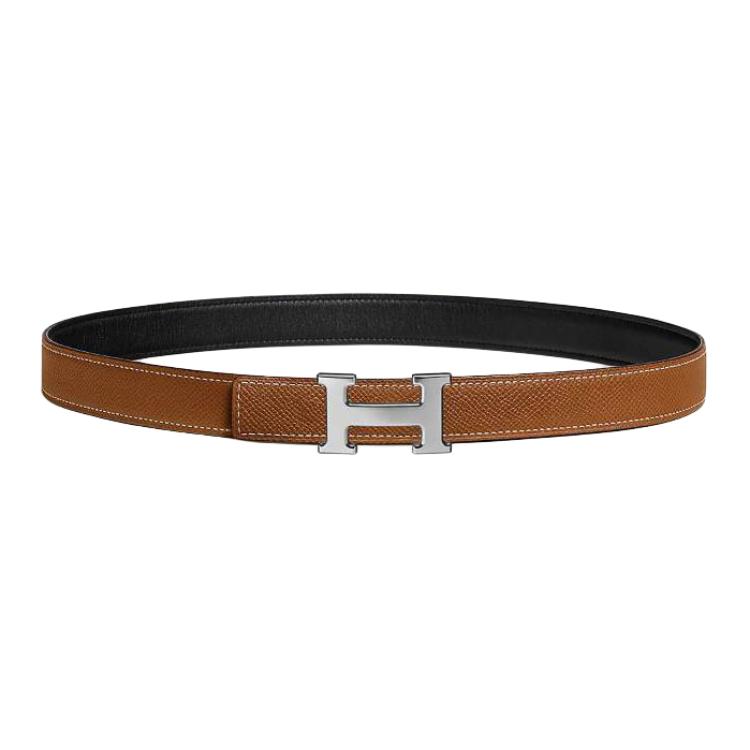 HERMES Женский кожаный ремень с палладиевым покрытием черный и умбра шириной 2,4 см, Black/Umber
HERMES Женский кожаный ремень с палладиевым покрытием черный и умбра шириной 2,4 см, Black/Umber