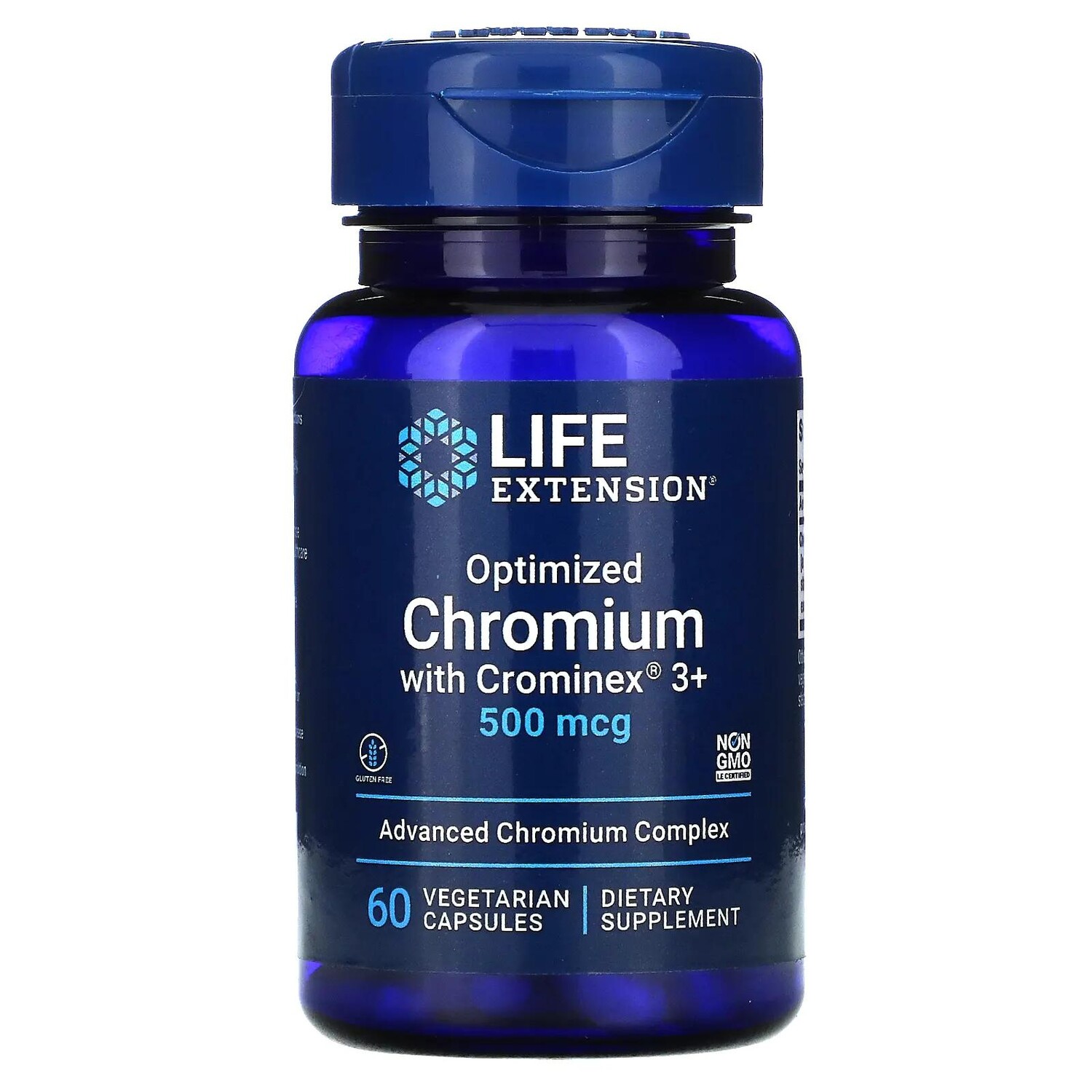 Life Extension Optimized Chromium with Crominex 3+ 500 mcg 60 Vegetarian Capsules 
Life Extension Optimized Chromium with Crominex 3+ 500 mcg 60 Vegetarian Capsules