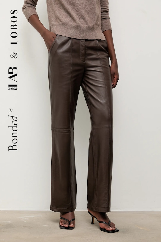 Кожаные брюки bonded by & lobos Answear.LAB, коричневый
Кожаные брюки bonded by & lobos Answear.LAB, коричневый