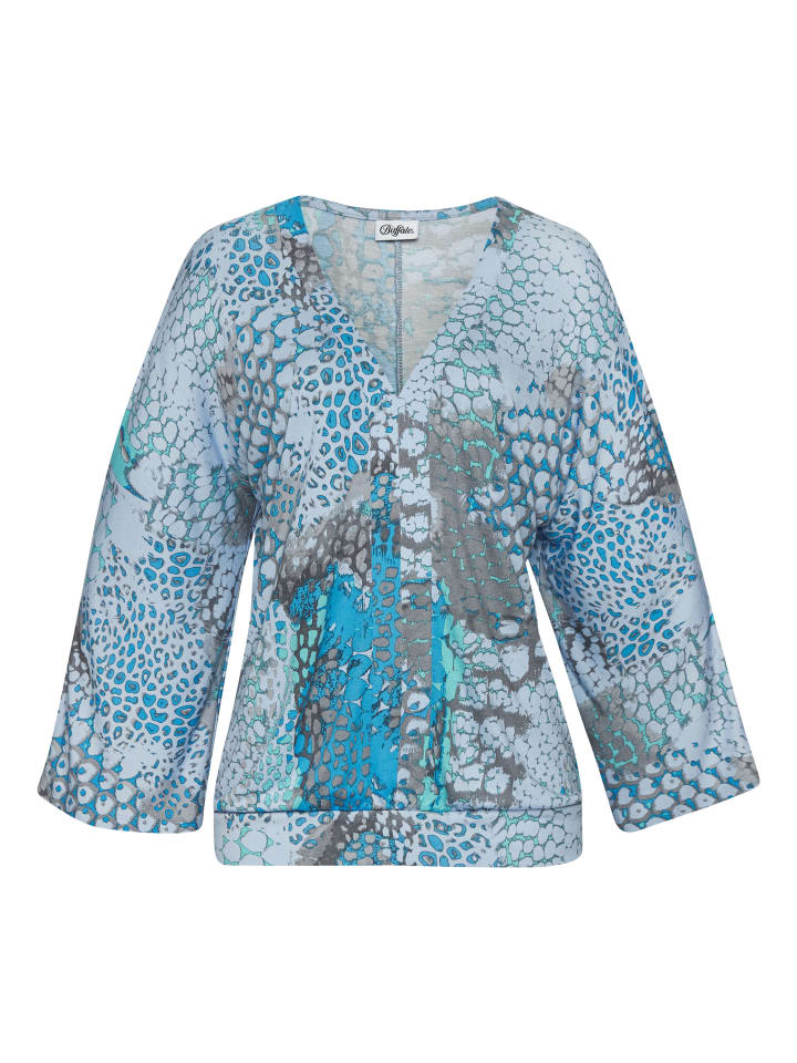 Синяя рубашка с принтом летучей мыши Buffalo
Синяя рубашка с принтом летучей мыши Buffalo