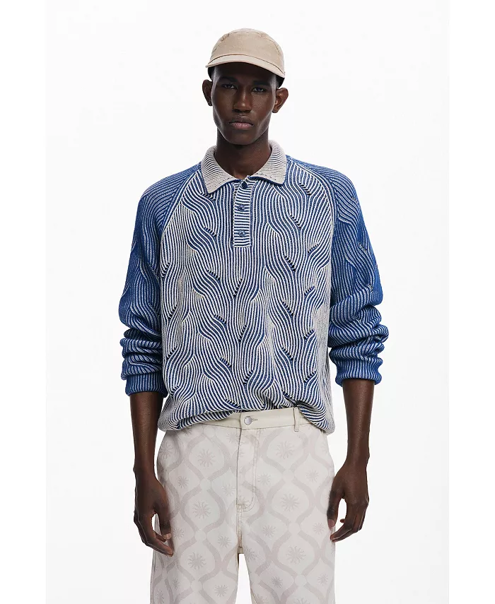 Мужская меланжевая поло-водолазка Desigual, синий
Мужская меланжевая поло-водолазка Desigual, синий