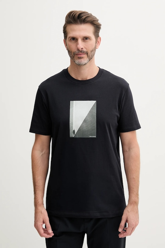 Хлопковая футболка Armani Exchange, темно-синий
Хлопковая футболка Armani Exchange, темно-синий