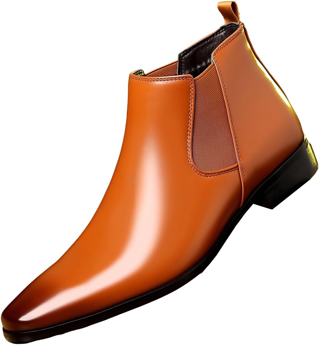 Мужские ботинки челси Santimon, классические, без шнурков, деловые, повседневные, кожаные, до щиколотки, коричневый
Мужские ботинки челси Santimon, классические, без шнурков, деловые, повседневные, кожаные, до щиколотки, коричневый