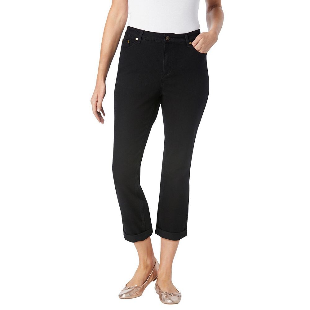 Женщина в женских эластичных джинсах больших размеров для высоких девушек Woman Within, цвет Black Denim
Женщина в женских эластичных джинсах больших размеров для высоких девушек Woman Within, цвет Black Denim