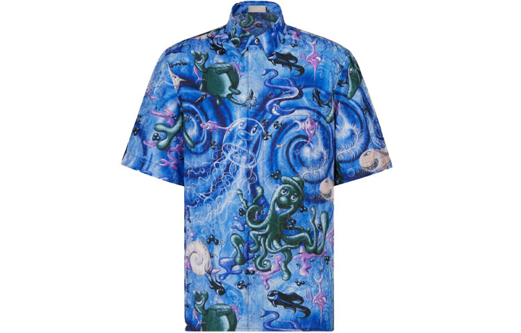 Ежеквартальные новинки Рубашка мужская синяя Dior, синий
Ежеквартальные новинки Рубашка мужская синяя Dior, синий