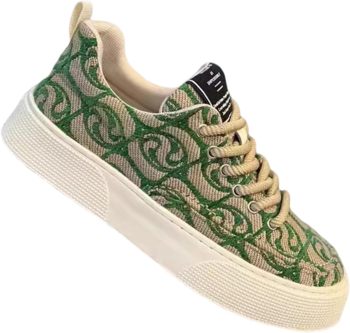 Мужские низкие кеды из канвы - стильные и удобные, с толстой резиновой подошвой, шнуровкой, для повседневной носки, походов и бега Clolinde, зеленый
Мужские низкие кеды из канвы - стильные и удобные, с толстой резиновой подошвой, шнуровкой, для повседневной носки, походов и бега Clolinde, зеленый