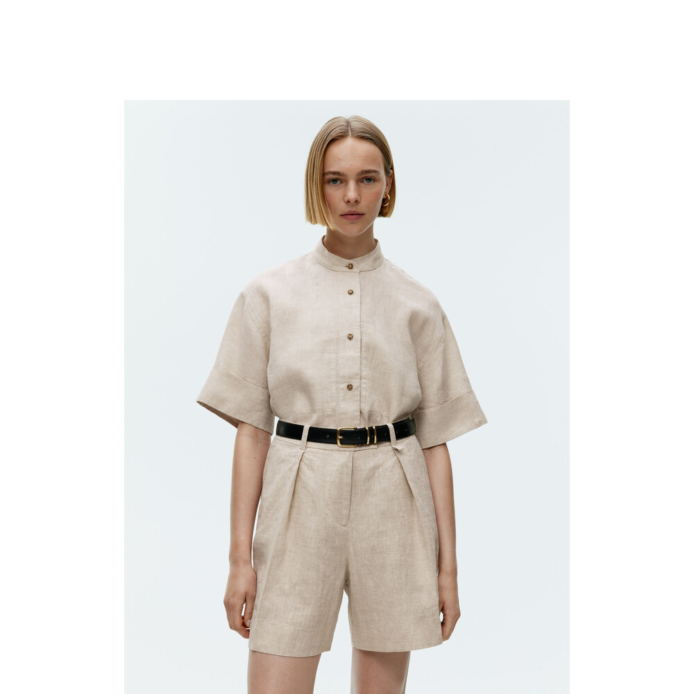 Женские льняные шорты Arket с высокой талией, бежевый
Женские льняные шорты Arket с высокой талией, бежевый