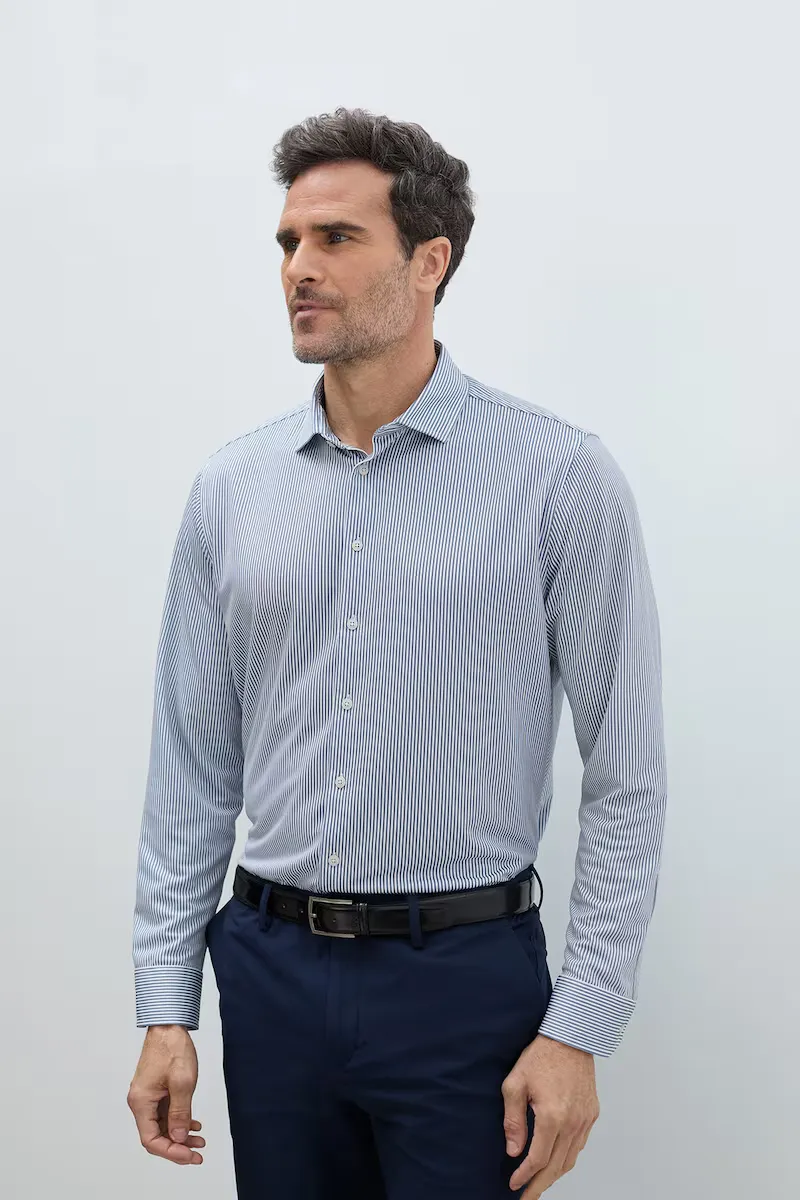 Мужская рубашка прямого кроя в полоску, устойчивая к пятнам Sepiia, мультиколор
Мужская рубашка прямого кроя в полоску, устойчивая к пятнам Sepiia, мультиколор