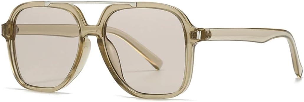 Модные солнцезащитные очки с двойной перемычкой для женщин, защита от УФ-излучения UV400, ретро-заклепки, солнцезащитные очки для мужчин, темно-зеленые UUPTTPL, Champagne Champagne
Модные солнцезащитные очки с двойной перемычкой для женщин, защита от УФ-излучения UV400, ретро-заклепки, солнцезащитные очки для мужчин, темно-зеленые UUPTTPL, Champagne Champagne