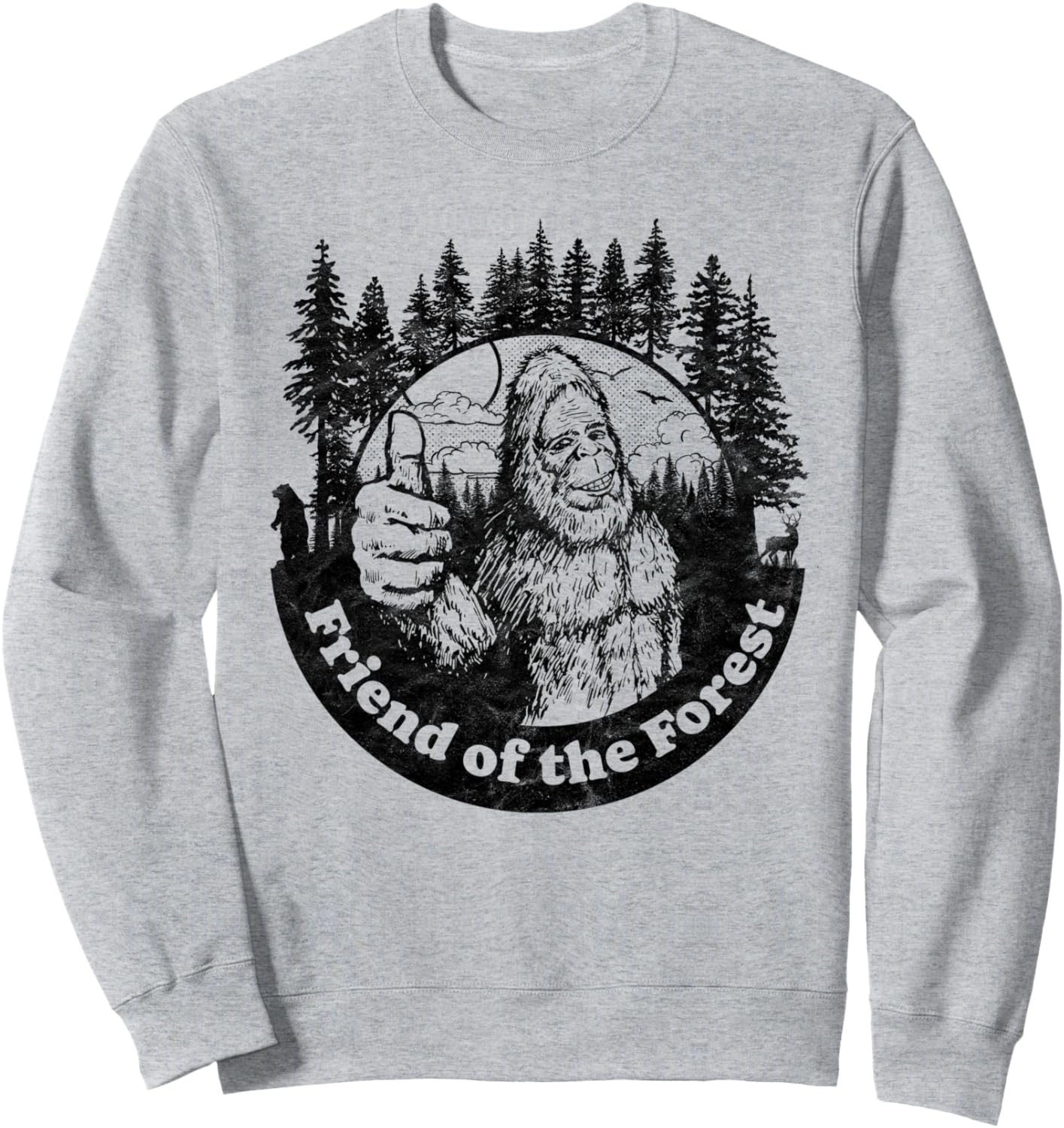 Забавная толстовка в стиле 80-х с изображением Бигфута, природы и дерева с поднятым большим пальцем Giant Step Design Co., серый
Забавная толстовка в стиле 80-х с изображением Бигфута, природы и дерева с поднятым большим пальцем Giant Step Design Co., серый