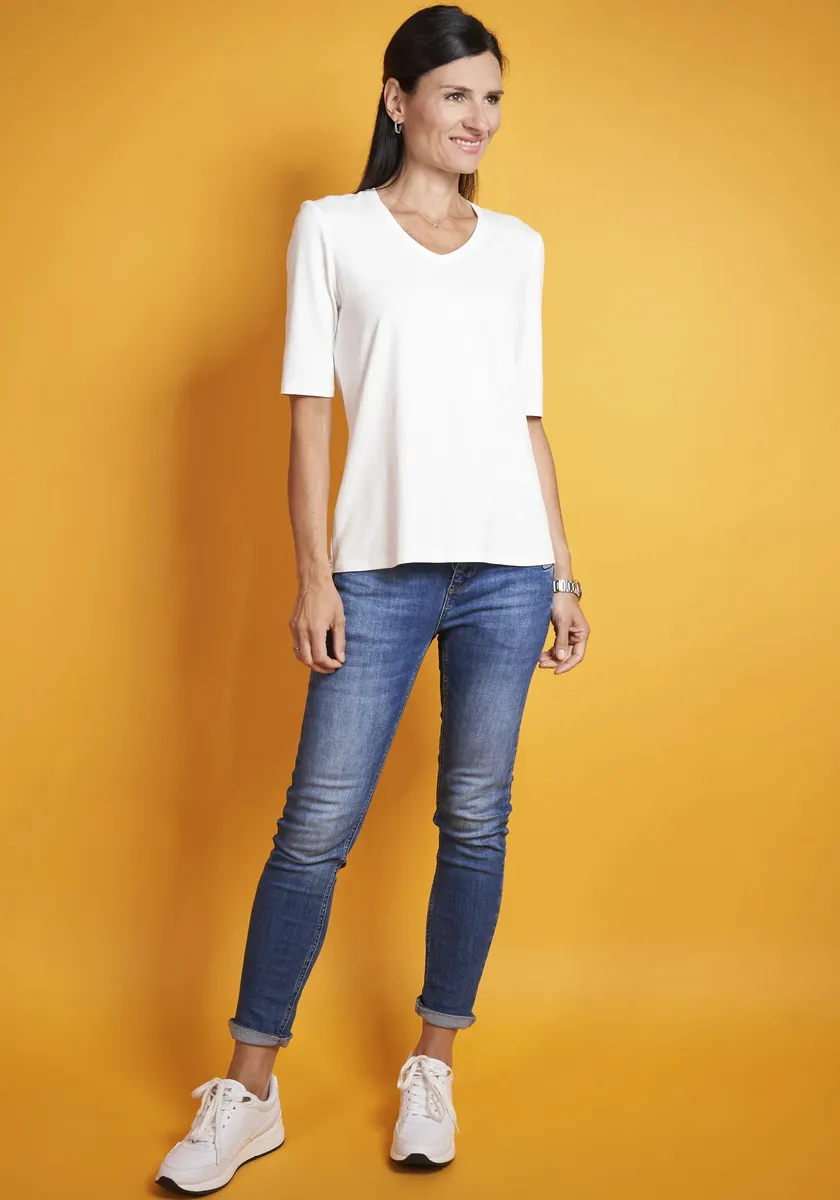 Футболка Seidel Moden, с полурукавами из мягкого материала, СДЕЛАНО В ГЕРМАНИИ, кремовый 
Футболка Seidel Moden, с полурукавами из мягкого материала, СДЕЛАНО В ГЕРМАНИИ, кремовый