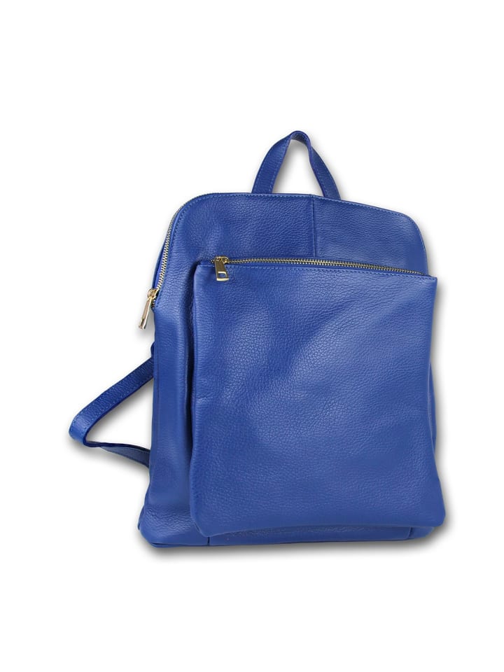 Кожаный городской рюкзак Toscanto, синий, примерно 30 см
Кожаный городской рюкзак Toscanto, синий, примерно 30 см