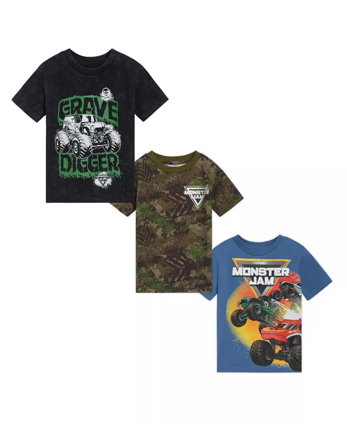 Футболки для мальчиков, 3 шт Monster Jam, мультиколор 
Футболки для мальчиков, 3 шт Monster Jam, мультиколор
