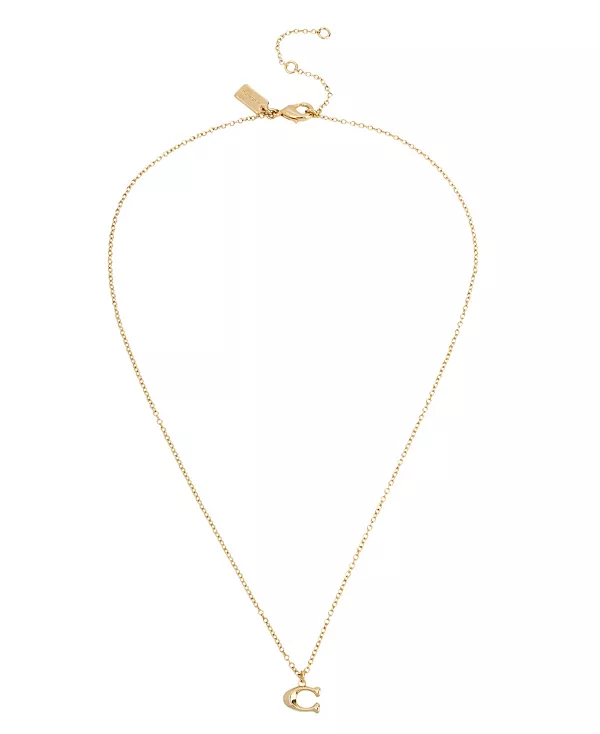 Стартовое ожерелье Signature C, 16 дюймов + удлинитель 2 дюйма Coach, gold
Стартовое ожерелье Signature C, 16 дюймов + удлинитель 2 дюйма Coach, gold