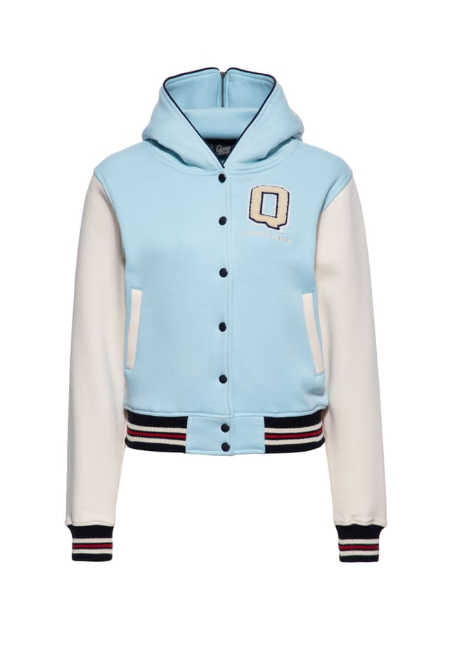 Куртка колледжа с капюшоном 2 в 1 милая и быстрая Queen Kerosin, голубой
Куртка колледжа с капюшоном 2 в 1 милая и быстрая Queen Kerosin, голубой