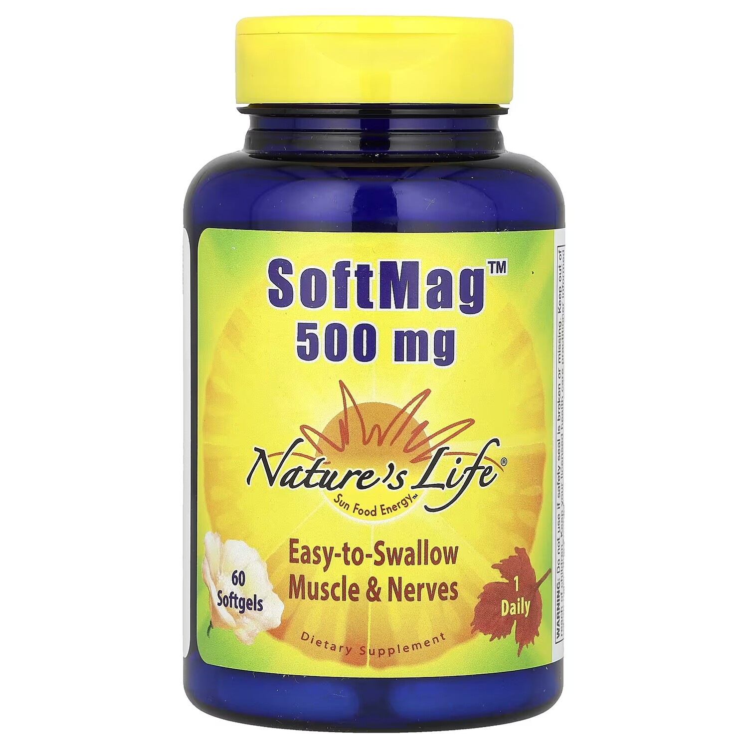 Добавка Nature's Life SoftMag 500 мг, 60 капсул
Добавка Nature's Life SoftMag 500 мг, 60 капсул