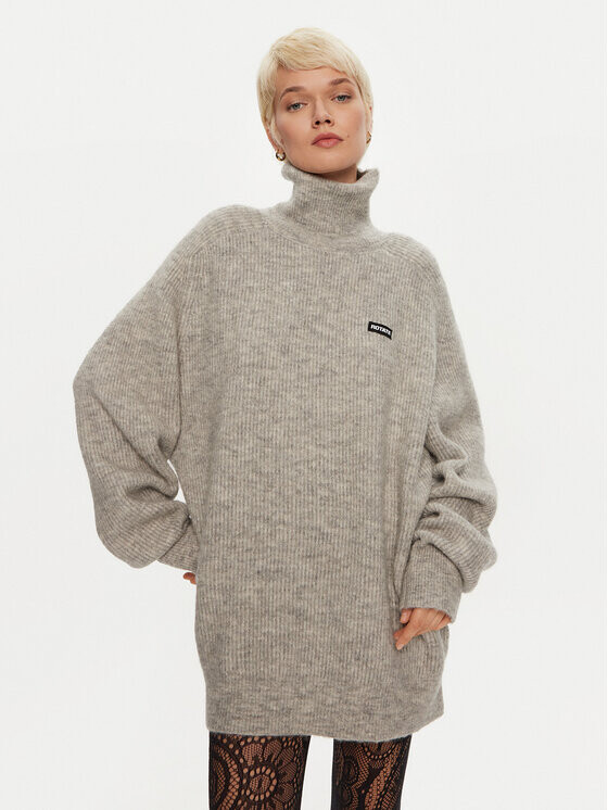 Свитер с высоким воротником обычного кроя Rotate, серый
Свитер с высоким воротником обычного кроя Rotate, серый