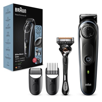 Braun BeardTrimmer 5 BT5341 Черный Синий
Braun BeardTrimmer 5 BT5341 Черный Синий