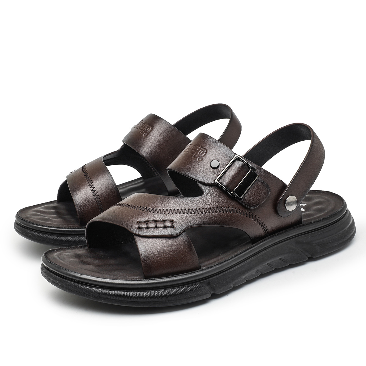 Jeep Пляжные сандалии мужские черно-коричневые, цвет Brown
Jeep Пляжные сандалии мужские черно-коричневые, цвет Brown