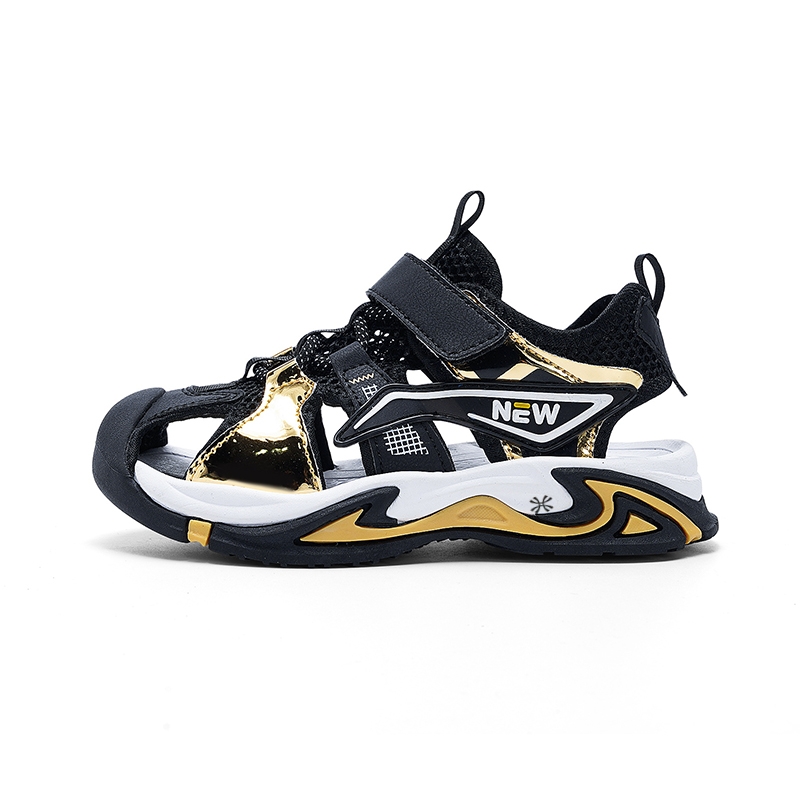 Сандалии детские с амортизацией и дышащими вставками YUZHAOLIN, черный/золотой
Сандалии детские с амортизацией и дышащими вставками YUZHAOLIN, черный/золотой