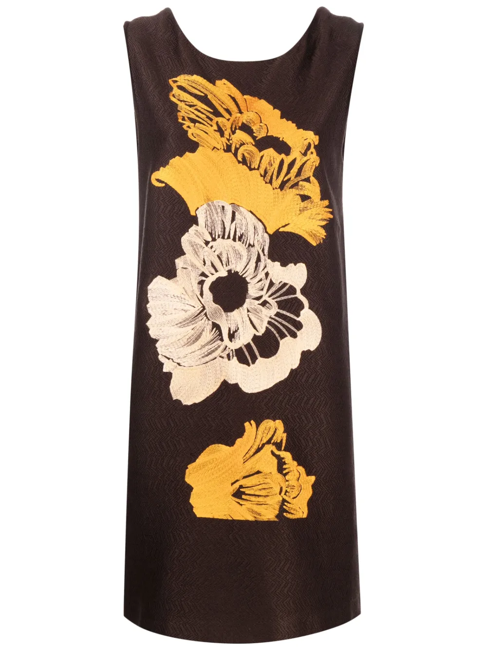 Платье с цветочной вышивкой Ferragamo, коричневый
Платье с цветочной вышивкой Ferragamo, коричневый