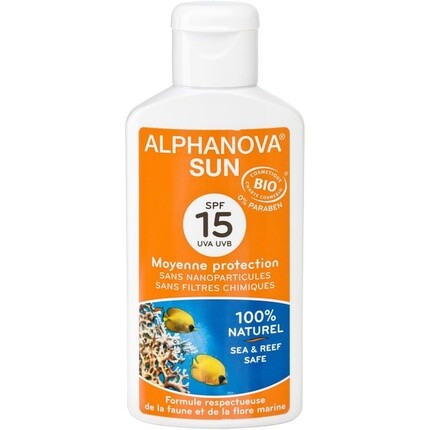 Alphanova Sun Органический солнцезащитный крем с SPF 15 для лица и тела 125 мл
Alphanova Sun Органический солнцезащитный крем с SPF 15 для лица и тела 125 мл