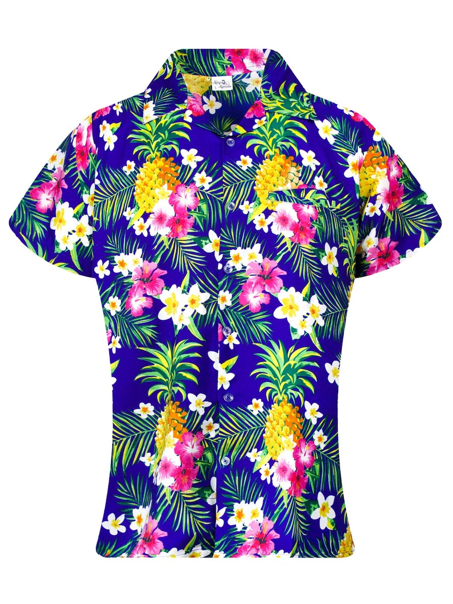 Блуза King Kameha Pineapple Flowers, синий
Блуза King Kameha Pineapple Flowers, синий