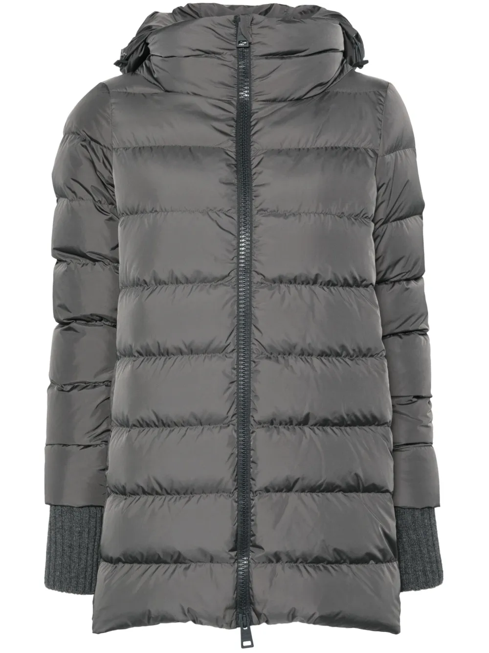 Пальто с капюшоном Herno, серый 
Пальто с капюшоном Herno, серый