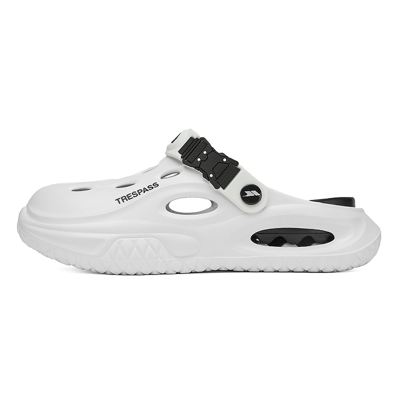 TRESPASS Клоги мужские бело-черные, цвет White Black 
TRESPASS Клоги мужские бело-черные, цвет White Black