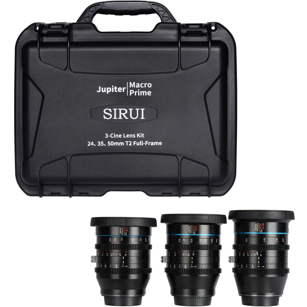 Sirui Jupiter T2 Full Frame Macro Cine Set 3-Lens Set (крепление PL)
Sirui Jupiter T2 Full Frame Macro Cine Set 3-Lens Set (крепление PL)